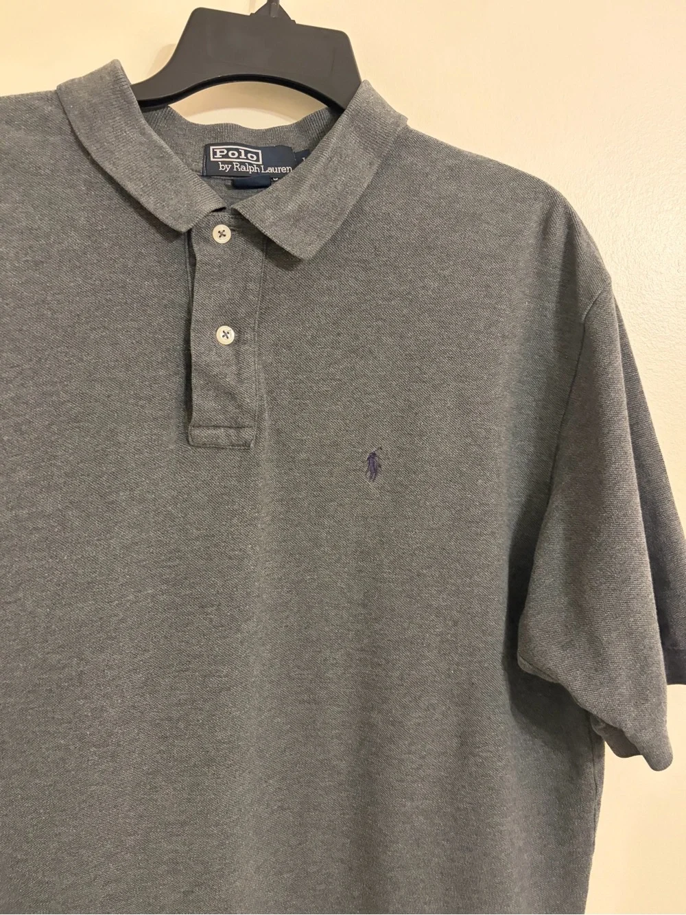Polo by Ralph Lauren | Men's Gray Short-Sleeve Polo Shirt size L